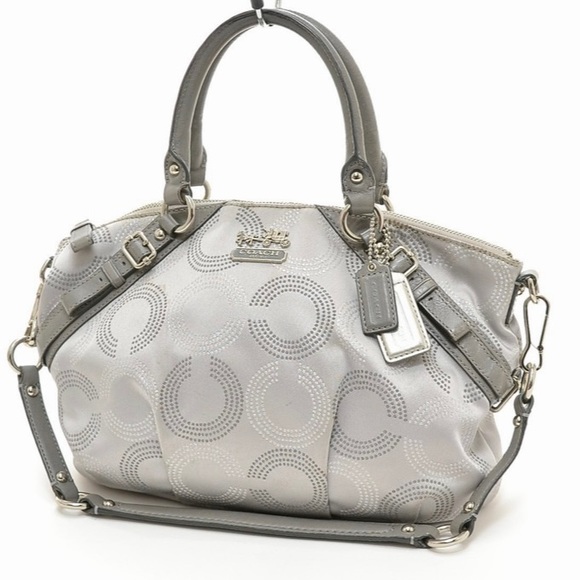 AUTHENTIC EUC Coach Madison Op Art Sateen Sophia - Picture 1 of 16